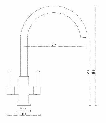 CARRON PHOENIX ROSOLINA 'J' SPOUT MATT BLACK MONO SINK MIXER TAP with SWIVEL SPOUT, 115.0605.454 CARRON PHOENIX ROSOLINA 'J' SPOUT MATT BLACK MONO SINK MIXER TAP with SWIVEL SPOUT, 115.0605.454